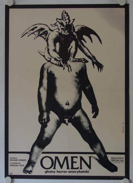 Das Omen originales polnisches Filmplakat